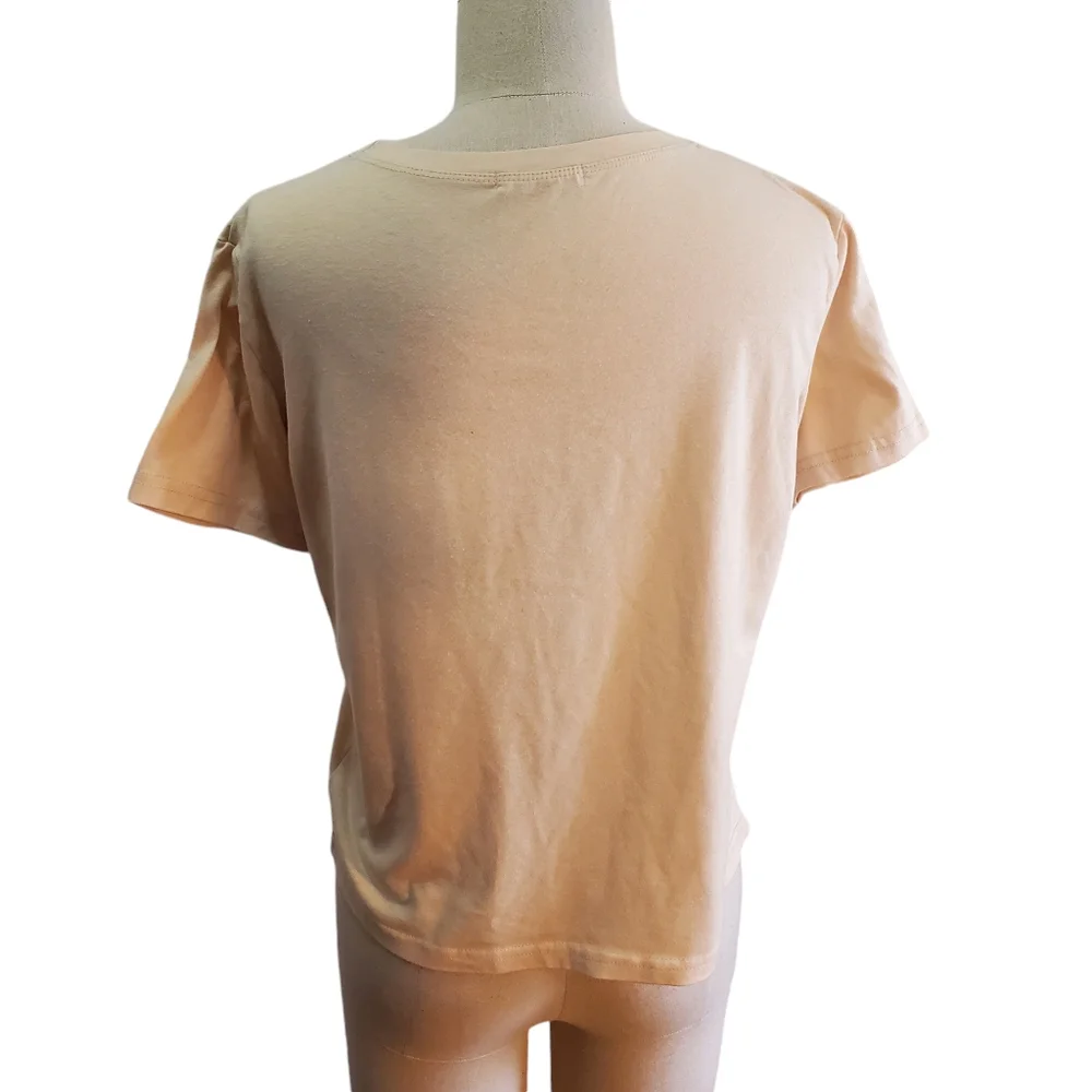 Romwe Space Head Cropped Graphic Tee Shirt Size S - Picture 3 of 8